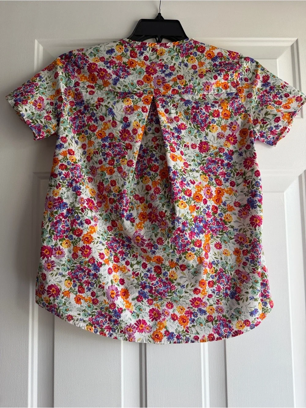 Les Amis Floral Cotton Blend Top - Multicolor - Picture 7 of 9